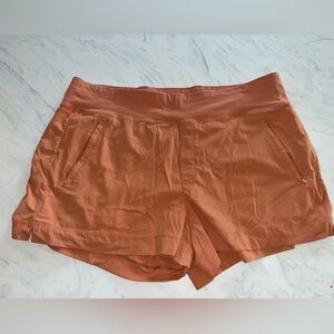 Athleta sport shorts workout exercise trekkie north elastic drawstring orange 18